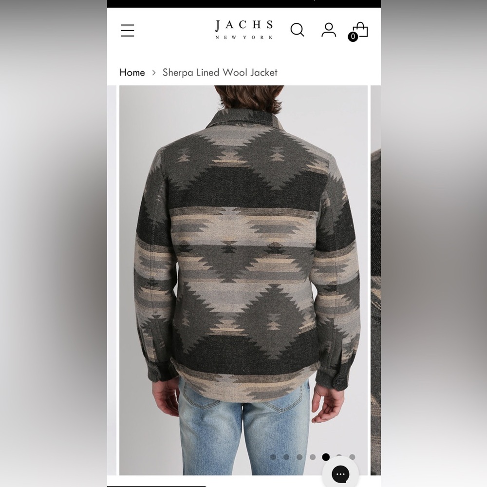 NWT Jachs New York Wool Blend Sherpa Lined Jacket Size S - Picture 4 of 15